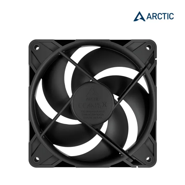【Arctic】P12 Pro PST Reverse 12公分反向高風壓共享風扇 黑色