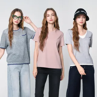 【KERAIA 克萊亞】輕柔春風萊賽爾/絲綿T/網格上衣(三款；多色)