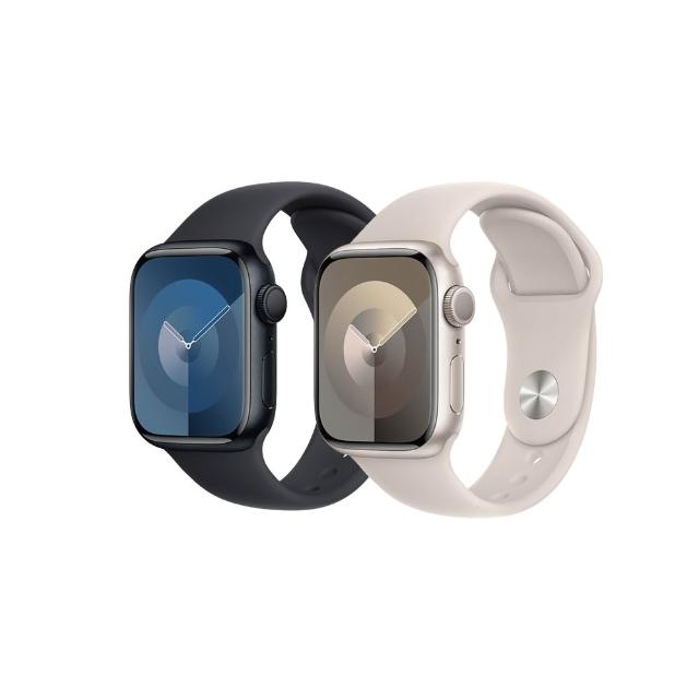 【Apple】Apple Watch S9 GPS 45mm(金屬錶殼搭配運動型錶帶)