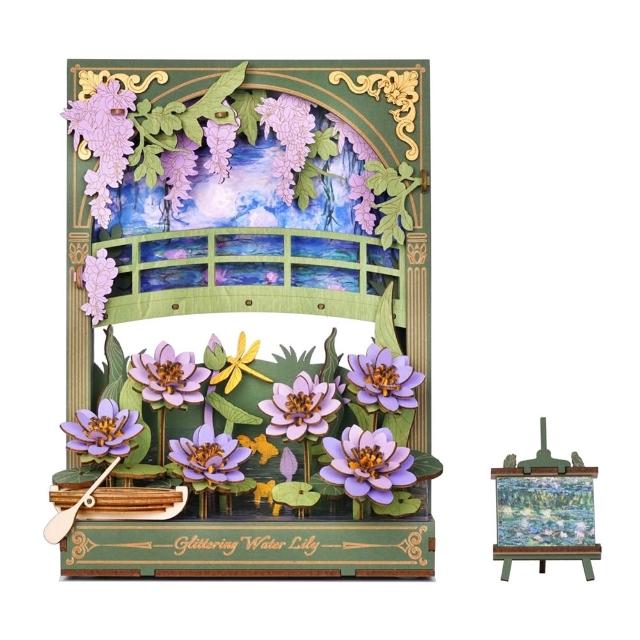 【ArtLife 藝術生活】TH001 莫內睡蓮 (Rolife若來☆  微縮藝術精品 娃娃屋 DIY 交換禮物)