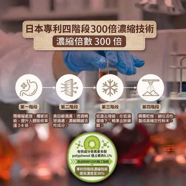 【必爾思】綺多酚 Kipophens 體感精靈 日本製 奇異果多酚專利萃取錠 2入組 (60錠/包 共120錠) 輕盈配方