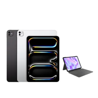 【Apple】2025 iPad Pro M5晶片/13吋/WiFi/512G 平板電腦(羅技Combo Touch鍵盤保護殼組)
