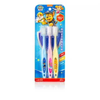 【Lab52 齒妍堂】兒童萬毛牙刷3入/組(極細柔不傷兒童牙齦/軟毛牙刷/兒童牙刷/汪汪隊牙刷/大童適用)