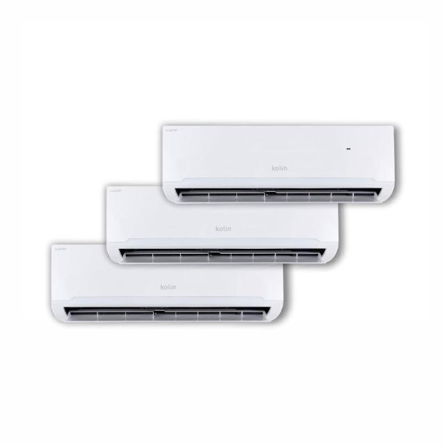 【Kolin 歌林】白金安裝★4坪+6坪+6坪一對三變頻冷暖分離式空調(KDV-P1012M301/PK282DV03A+PK412DV03Ax2台)