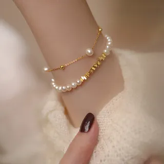 【Gulicc 古莉可】買一送二 氣質水晶珍珠手鍊 買手鍊送戒指(超值組 7夕情人節 生日 首飾 飾品 禮物)