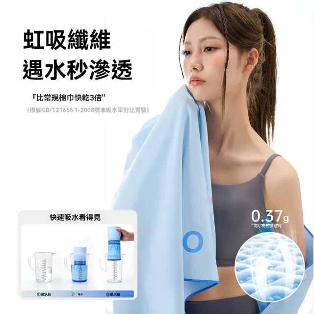 【ANTIAN】CHARS 運動健身吸水速乾浴巾 戶外游泳輕薄泳巾 跑步擦汗巾 洗澡浴披 沙灘毛巾 80*160cm