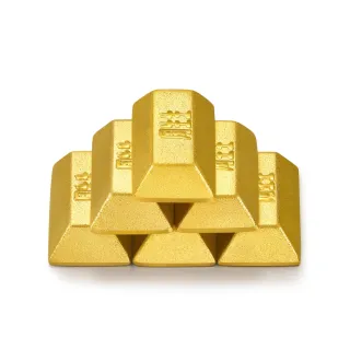 【點睛品】珍藏金磚造型小金豆6塊1.56錢_計價黃金(6克)