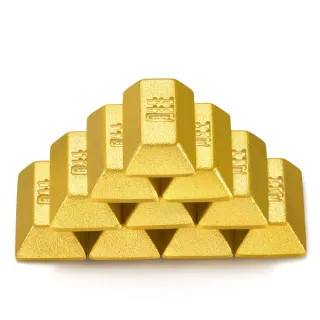 【點睛品】珍藏金磚造型小金豆10塊2.6錢_計價黃金(10克)