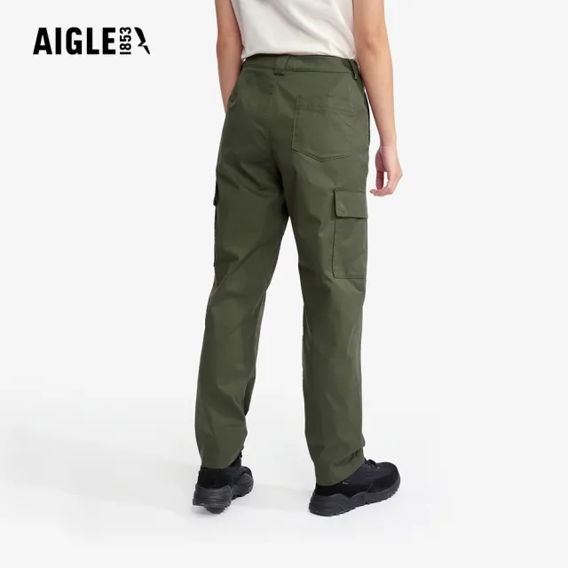 【AIGLE】女 快乾彈性長褲｜AG-5P232A080 軍綠(coolmax 吸濕排汗 快乾 機能長褲 彈性長褲)