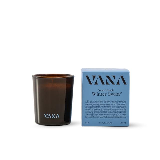 【VANA】冬泳之甦香氛蠟燭65G-寧靜海洋調｜天然植物蠟｜純素安心使用｜療癒居家香氛｜室內香氛｜送禮推薦