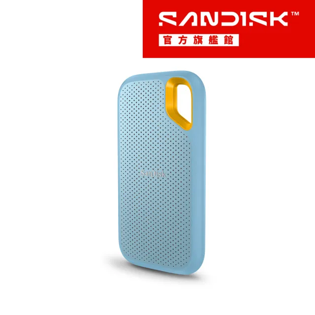 【SanDisk 晟碟】E61 4TB 行動固態硬碟(天藍/SDSSDE61-4T00-G25B/讀寫速度高達1050MB/s/1000MB/s)