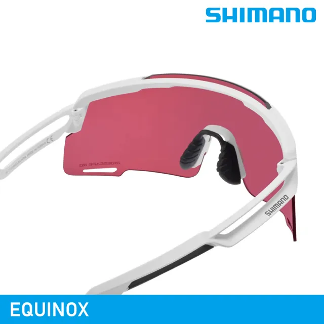 SHIMANO EQUINOX 太陽眼鏡｜霧面白 / RD+透明鏡片 / 城市綠洲 UV400 自行車眼鏡 墨鏡