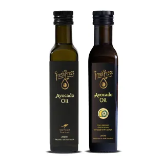【壽滿趣】FreshPress頂級冷壓初榨酪梨油1＋檸檬風味酪梨油1-250mlx2(可生飲/低溫冷壓)