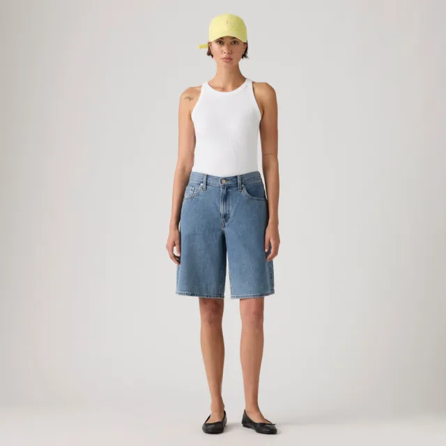 【LEVIS】BAGGY DAD 寬鬆牛仔短褲 女生牛仔褲 人氣新品 000MJ-0016