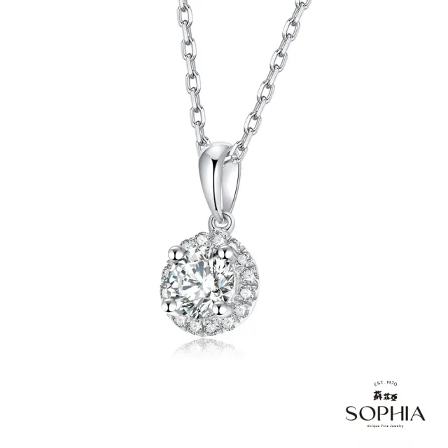 【蘇菲亞珠寶】GIA 30分 E/SI2 18K金 施華洛 鑽石項鍊