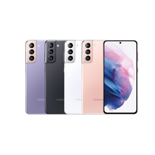 SAMSUNG三星 Galaxy S21 SAMSUNG三星 Galaxy S21 5G 旗艦手機搭載6.2吋2400x1080解析度AMOLED螢幕,八核心Snapdragon 888處理器(最高2.84GHz時脈),8GB RAM與256GB儲存空間,提供流暢多工體驗。6400萬畫素主相機與1000萬畫素前鏡頭,支援5G雙卡雙待,頻段涵蓋n1/n3/n5/n8/n12/n28/n41/n78,4G LTE廣泛相容。4000mAh電池,輕薄設計僅169g、7.9mm厚,顏色選擇星魅白/粉/紫/灰,Android 11系統,NCC認證CCAF164G0510T4,完美適合追求高效能與攝影的使用者。