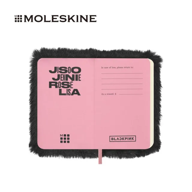 【MOLESKINE】BLACKPINK 限量 XS型柔軟毛毛筆記簿