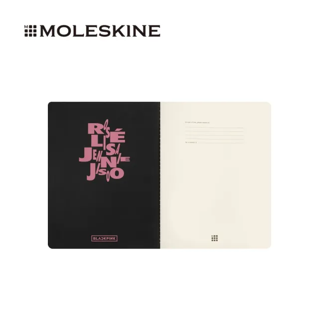 【MOLESKINE】BLACKPINK 限量XL型輕便裝筆記簿