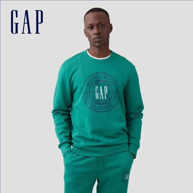 【GAP】長袖GAP LOGO休閒上衣 多款任選(887940&829103&889295)
