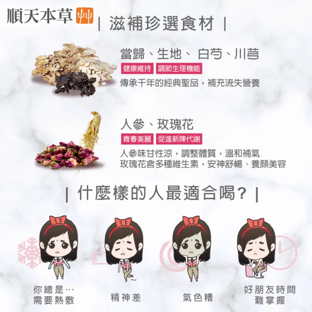 【順天本草】四物美妍茶(10入/盒X3)