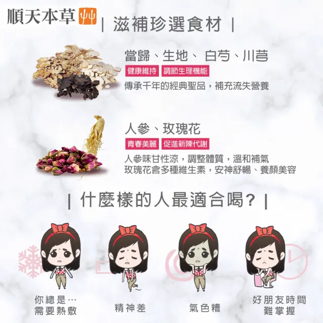 【順天本草】四物美妍茶(10入/盒X3)