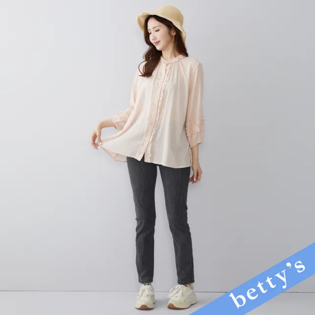 【betty’s 貝蒂思】率性百搭窄管牛仔褲(黑色)(其他規格)
