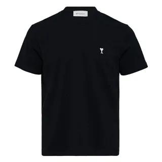 【AMI PARIS】春夏新款 男款 愛心A圖騰LOGO 短袖T恤-黑色(XXS號、XS號、S號、M號、L號、XL號、XXL號)