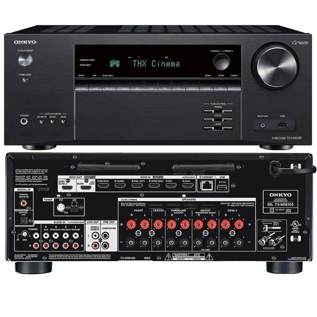 【ONKYO】7.2聲道 8K網路影音環繞擴大機TX-NR6100(釪環公司貨)