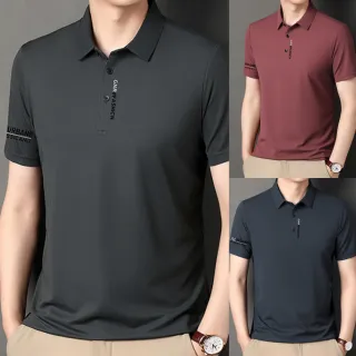【NEW FORCE】冰氧涼感素色短袖紳士POLO衫-6色可選(男短袖polo衫/上衣/POLO衫/短袖上衣/涼感上衣)