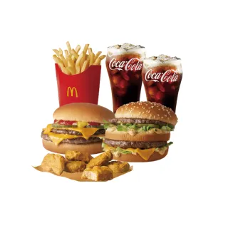 【麥當勞】最後一檔↘大麥克+雙層牛肉吉事堡+六塊麥克鷄塊+中薯+中可*2好禮即享券