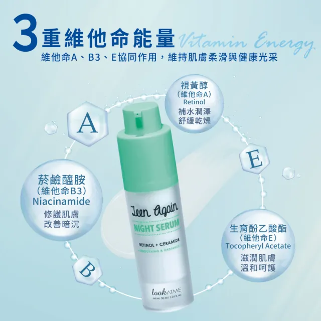 【枸杞家園】Teen Again 面霜或精華液任選1瓶 加贈T型臉部按摩棒1支（附收納袋）