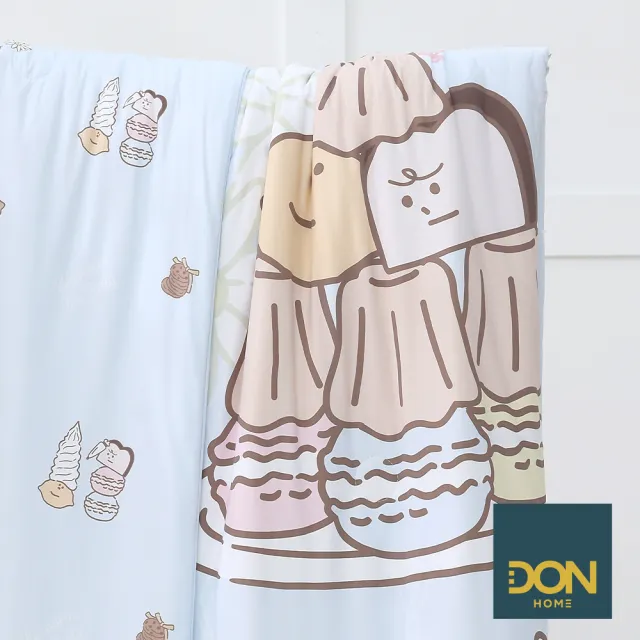 【DON】奶油家族聯名系列-ICE TECH+甜心午茶冰絲涼感夏被(150*200cm)
