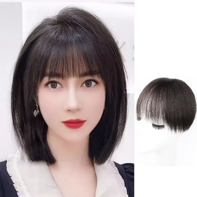 【巴黎精品】雙11現貨限搶 女真髮髮片透氣假髮片輕量隱形增髮量假髮接髮(逼真頭皮9*9cm短直髮4款a1fn22)