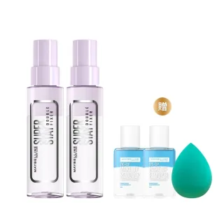 【MAYBELLINE 媚比琳】超持久極細雙效定妝噴霧2入組(#神級膠水定妝)
