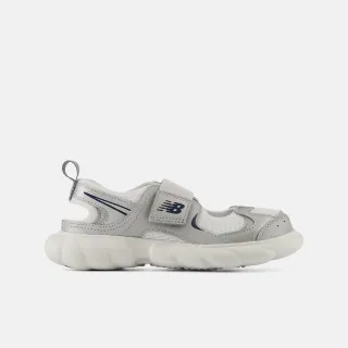 【NEW BALANCE】NB 230 童鞋 包頭涼鞋 休閒 運動 透氣 魔鬼氈  中大童 男童 女童 銀色 (P23039Z-M)