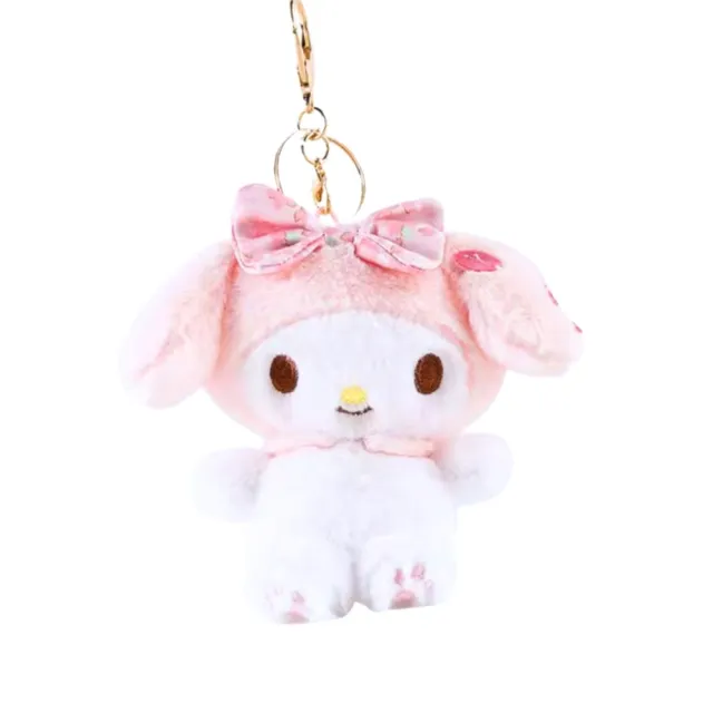 【SANRIO 三麗鷗】春櫻花大耳狗酷洛米美樂帕恰玩偶娃娃吊飾鑰匙圈毛絨包包吊飾(生日禮物兒 