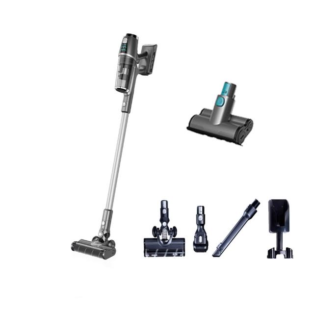 【HERAN禾聯】23Kpa智慧感應雙HEPA無線吸塵器HVC-35EP010-(超值大全配/含吸水配件+塵蹣頭/除蹣/吸塵/吸水)