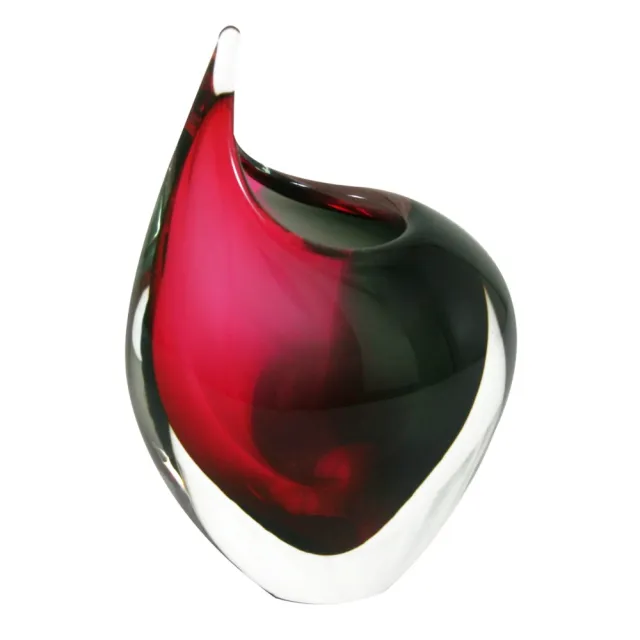 【TOP ART LIVING】熱情火焰 The passionate flame 黑紅色(小)(琉璃 送禮 藝品 藝術禮品 捷克製)