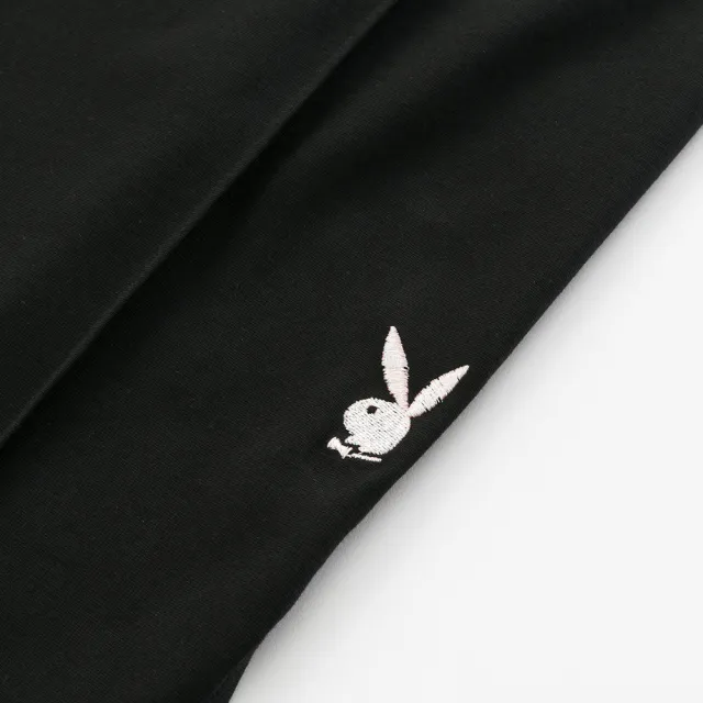 【PLAYBOY】黑色垂墜顯瘦直筒褲 - 黑色