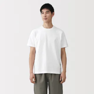 【MUJI 無印良品】男速乾鬆餅紋亨利領短袖T恤(柔白/墨灰/黑色/煙燻綠)