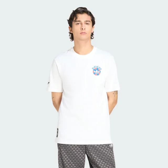 【adidas 愛迪達】運動 休閒 短袖 T恤 男上衣 FTBL GFX SS T (KD1424)