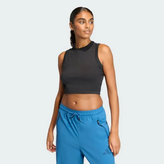 【adidas 愛迪達】運動 休閒 背心 女上衣 W Z.N.E. TNK (KC7762)