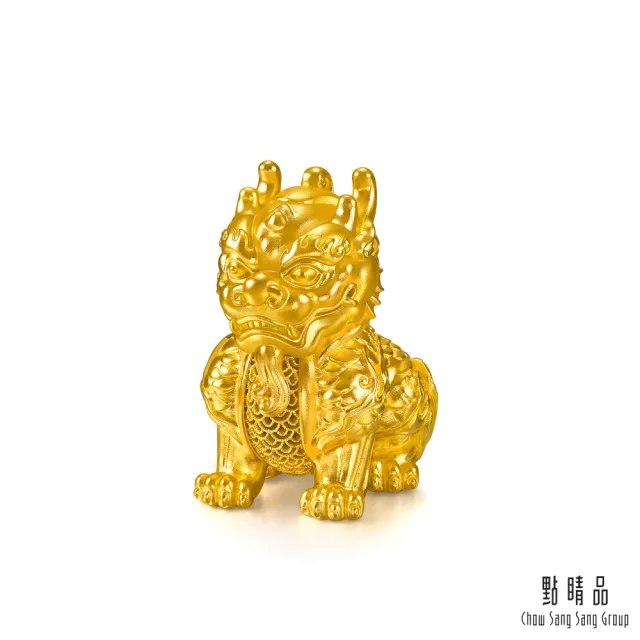 【點睛品】護宅麒麟 黃金擺件