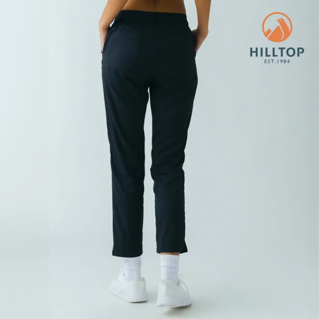 【Hilltop 山頂鳥】抗UV吸濕快乾彈性長褲 女款 黑｜PS07XFR3ECA0