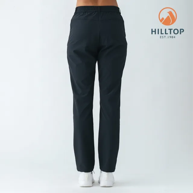 【Hilltop 山頂鳥】抗UV吸濕快乾彈性長褲 女款 黑｜PS07XFR4ECA0