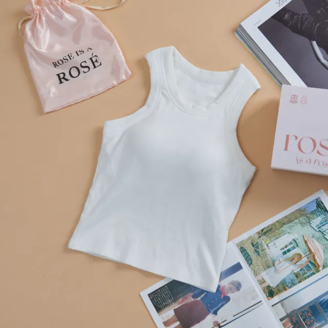 【ROSE IS A ROSE】內搭運動內搭首選_削肩背心(韓國 李多慧 代言)