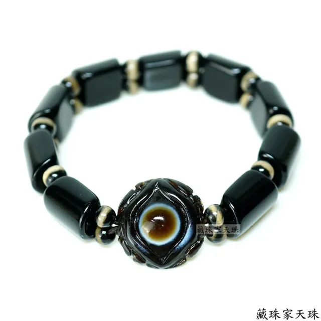 【藏珠家】精品20mm財咒天眼天珠手鍊
