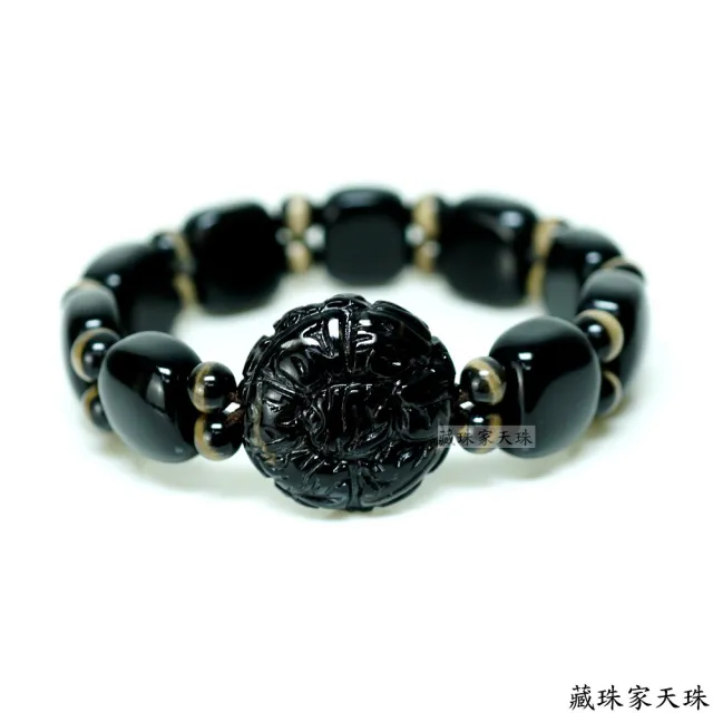 【藏珠家】精品22mm財咒天眼天珠手鍊