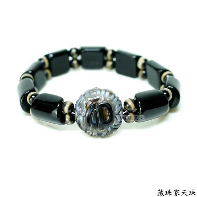 【藏珠家】精品20mm財咒天眼天珠手鍊