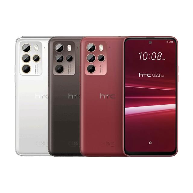 HTC U23 Pro 搭載 Qualcomm Snapdragon 7 Gen 1 八核心處理器，6.7 吋 FHD+ 螢幕解析度達 2400x1080，提供流暢效能與視覺享受。後置 108MP + 8MP + 5MP + 2MP 四鏡頭系統，前置 32MP 自拍鏡頭，支援 5G 雙卡雙待、IP67 防水防塵、4600mAh 電池續航。內建 8GB RAM / 256GB 儲存空間，可擴充 microSD 記憶卡。顏色選擇咖啡黑、慕雪白，尺寸 166.6 x 77.09 x 8.88 mm，重量 205g。支援 NFC、藍芽、USB 傳輸，NCC 認證 CCAK235G0010T0，適合追求高效能的 5G 手機使用者。